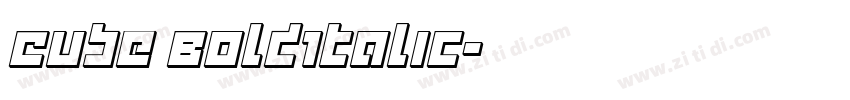 Cube BoldItalic字体转换 Cube BoldItalic字体转换